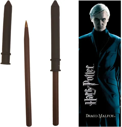 Vista 2 de The Noble Collection Harry Potter Draco - Bolígrafo y marcapáginas