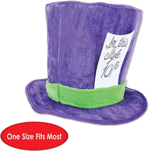 Vista 3 de Beistle Gorro unisex de tela de felpa suave para disfraz sombrero