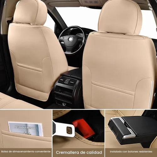Vista 3 de Fundas de Asiento de Automóvil Accesorios Asiento Delantero Protector de Cojín de Cuero Transpirable Impermeable Funda de Asiento para Automóviles