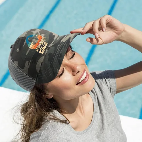 Vista 5 de devor Hats Pickleball Chick Dad Hat for Women Graphic Denim Caps Adjustable