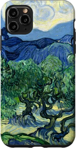 Vista 13 de Van Gogh Olivos con Alpilles Painting Famous Art Funda para iPhone 17