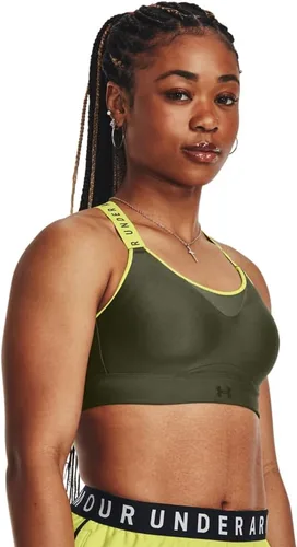 Vista 9 de Under Armour womens Limitless High Sports Bra Negro (001)/Blanco