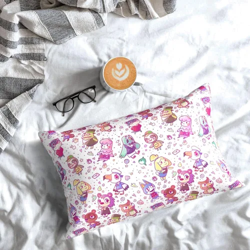 Vista 8 de Funda de almohada para cabello y piel, tamaño Queen (20 x 30 pulgadas), funda de almohada para decoración del hogar, microfibra cepillada suave