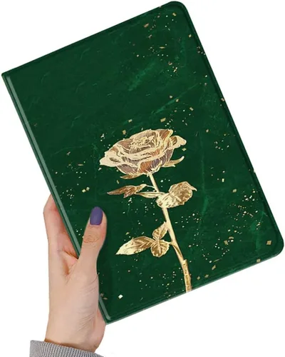 Vista 17 de kaitesi Funda floral compatible con iPad 6ª 5ª generación 9.7 pulgadas iPad Air/Air 2, diseño de flores, bonita funda inteligente de piel delgada