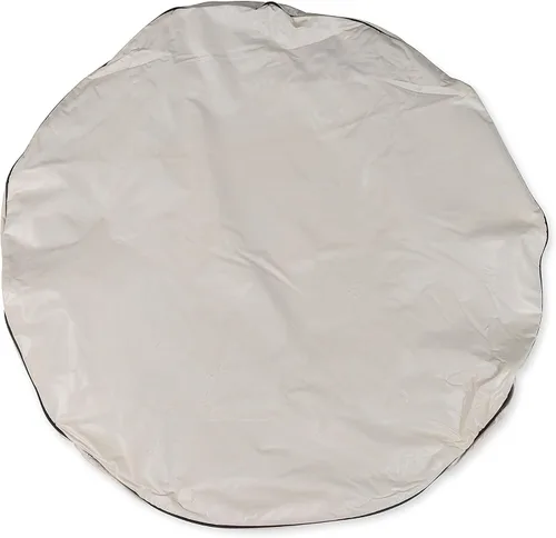 Vista 7 de Cubierta de rueda de repuesto para autocaravana/RV Camco Cuenta con vinilo blanco ártico y hilo de nylon resistente para costuras impermeables
