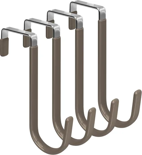 Vista 8 de FYY Ganchos para colgar sobre la puerta, paquete de 4 unidades, se adapta a beige ( A Beige )