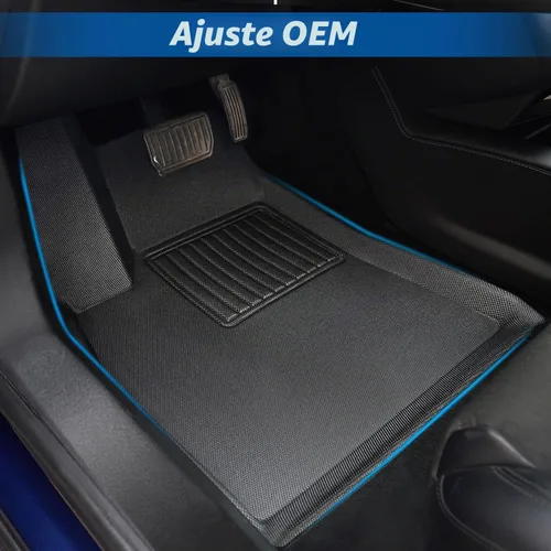 Vista 9 de TAPTES Alfombrillas de Piso para Tesla Model S 2019, 2018, 2017, 2016, 2015, Premium Para Todo Clima Antideslizantes Impermeables Forros de Piso