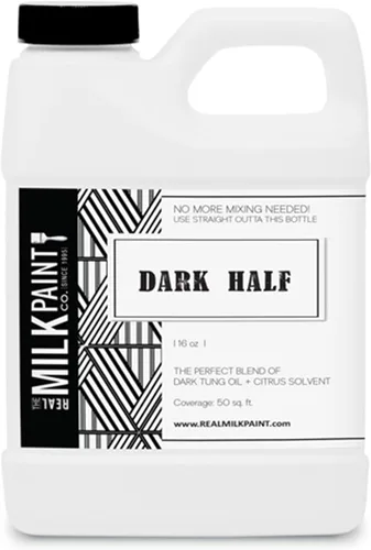 Vista 7 de Real Milk Paint Medio oscuro, aceite de tung oscuro y aceite de cáscara de naranja para acabado de madera, tablas de cortar, bloques de carnicería