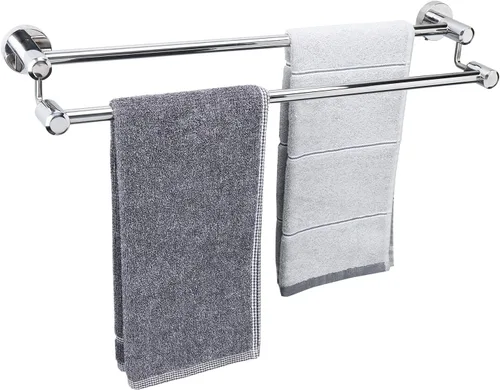 Vista 9 de TocTen Barra Doble para Toallas de Baño - Toallero de Acero Inoxidable SUS304 Reforzado para Baño, Accesorios de Baño Barra Doble para Toallas