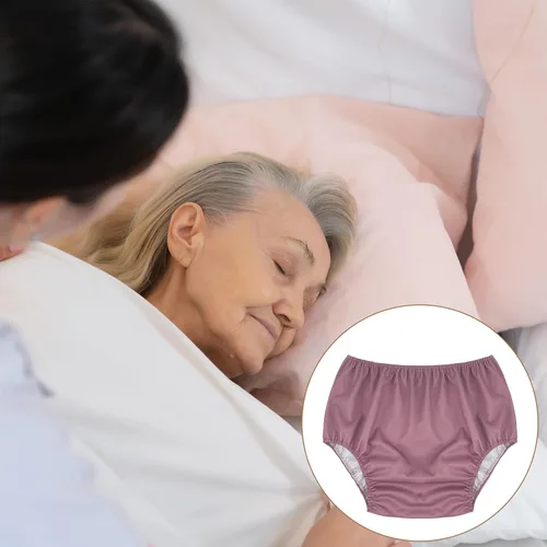 Vista 5 de 6 Piezas Ropa Interior de Incontinencia a Prueba de Fugas para Adultos para Mujeres y Hombres, Calzoncillos de Cobertura Tipo Calzón, Calzones
