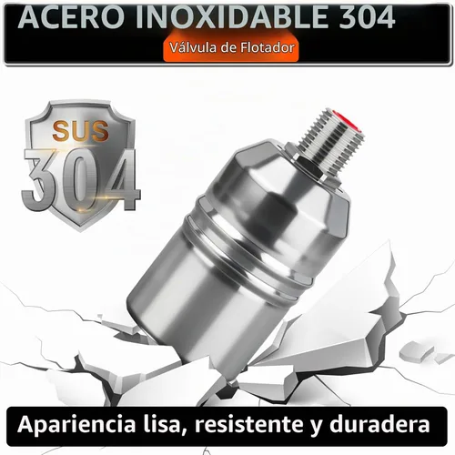 Vista 6 de Válvula de flotador de acero inoxidable 304 de 1/2 pulgada con control automático de nivel de agua para tanque de agua, canal de ganado, piscinas