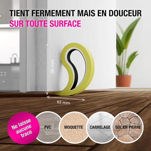 Vista 33 de Stoppy - Tope para puertas y ventanas, cuña multifuncional, gancho conveniente para puertas, abrazadera para ventanas, mantenga puertas y ventanas