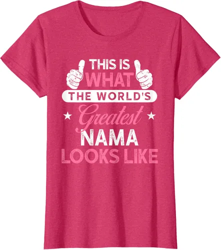Vista 6 de Camiseta Nama para mujer: camiseta de nama más grande del mundo Negro