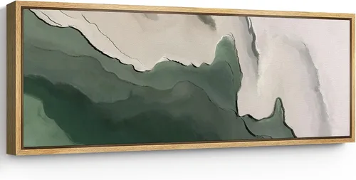 Vista 87 de SIGNFORD Lienzo enmarcado extragrande para pared, diseño de flores silvestres, paisaje, campo escénico con flores florecientes, ilustraciones