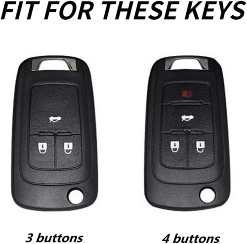 Vista 5 de LAVIYE Funda protectora de llave de aleación de zinc para Chevrolet Cruze Aveo Trax Sail Malibu Captiva Opel Vauxhall Astra J Corsa Insignia Mokka
