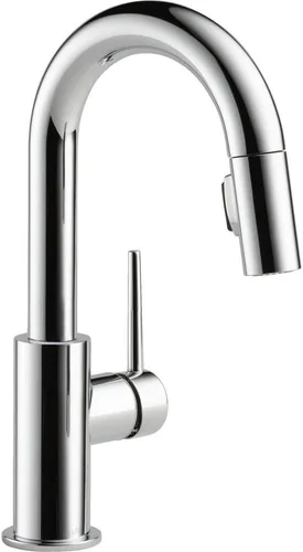 Vista 10 de Delta Grifo Trinsic Grifo de fregadero de cocina de un solo mango, 9959-AR-DST