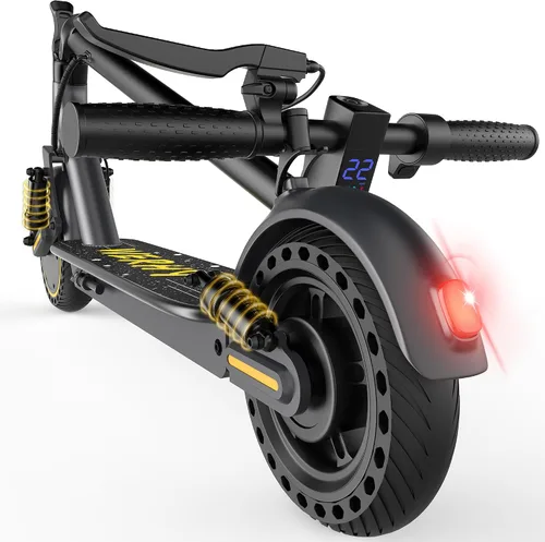 Vista 11 de WERHY 10 Inches Electric Scooter, 22 MPH Top Speed & 500W Powerful Motor, 22-28Miles Long Range, Folding E Scooter with Dual Braking for Adults