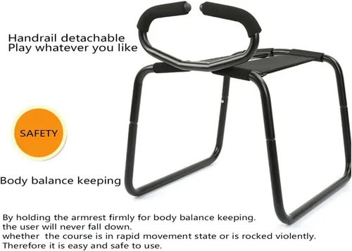 Vista 3 de Silla Multifunción Potenciadora de Posición Sexual con Novelty Juguetes para Parejas con Barra de Apoyo