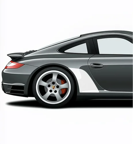 Vista 13 de Adhesivos de vinilo para guardabarros laterales con chip de roca lateral compatibles con Porsche 911 996 997 991 992 (991, azul)
