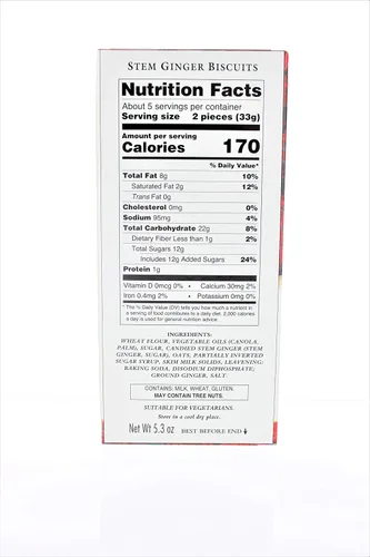 Vista 2 de Walkers Galletas de jengibre tallo - 5.3 oz - 2 paquetes
