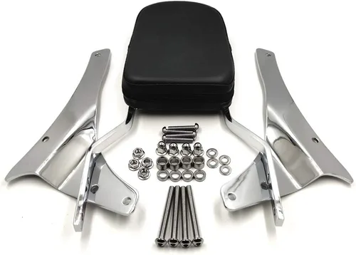 Vista 4 de MT135-F-CD Barra Sissy con Respaldo de Llama de Fuego Cromado Compatible con Suzuki Boulevard M50 VZ800 C50 VL800 C50T VL800T C50C VL800C 2005-2012