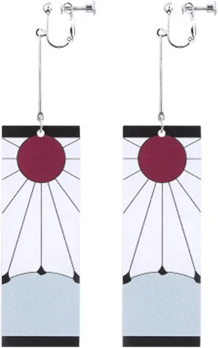 Vista 7 de Duwseal Kamado Tanjirou - Conjunto de bata para cosplay, kimono, chaqueta y aretes