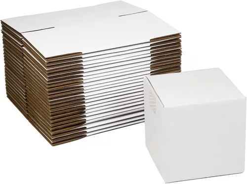 Vista 14 de SUNLPH Cajas de envío blancas de 4 x 4 x 4 pulgadas, cajas pequeñas de cartón corrugado, paquete de 25