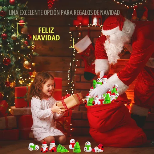 Vista 4 de Baaxxango 30 piezas de juguetes de Navidad para tirar hacia atrás, mini autos, regalos de fiesta para premios de aula, rellenos de piñata