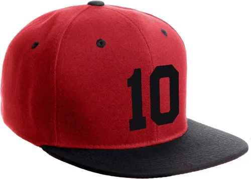Vista 52 de Número de equipo modificado para requisitos particulares del jugador del color del sombrero del Snapback de la visera plana clásica de la visera
