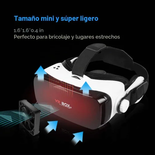 Vista 3 de ELUTENG Ventilador USB de 40 mm con control de 3 velocidades, ventilador USB de 5 V, 5300 RPM máx., ventilador de flujo alto VR, ventilador