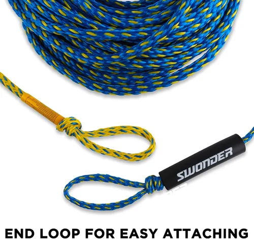 Vista 4 de Swonder Cuerdas de remolque de 2 secciones para tubería, 1-4 cuerdas de 60 pies para tubos remolcables
