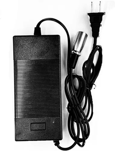 Vista 3 de Reemplazo nueva bicicleta eléctrica ebike 48 V cargador de batería de litio 3 pin XLR enchufe 54.6 V 2A 13S