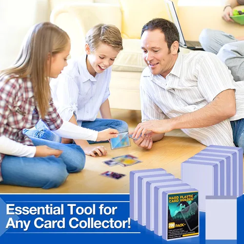 Vista 7 de Sooez Combo de 200 fundas suaves para tarjetas y 200 tarjeteros de plástico