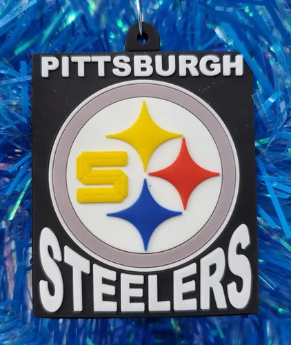 Vista 3 de Pittsburgh - Juego de adornos navideños de 6 piezas para el equipo de fútbol