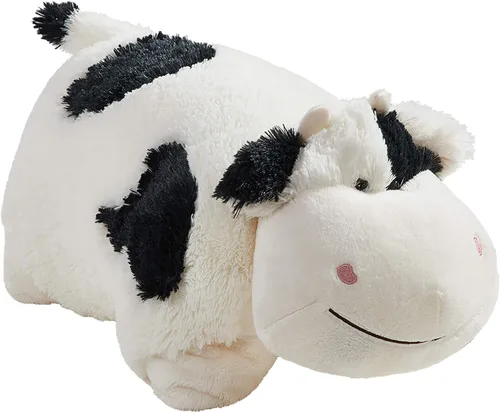 Vista 2 de Pillow Pets Cozy Cow - Juguete de peluche jumbo de 30 pulgadas Extra-Large 30 Inch Plush Pillow, Unfastens into a Giant Pillow, Perfect for