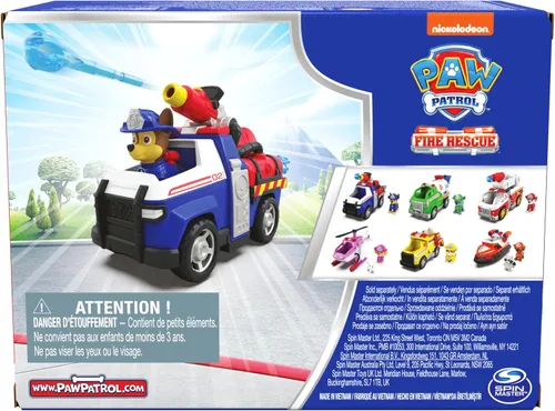 Vista 9 de AW Patrol Fire Rescue: Chase Rescue Fire Cruiser Vehicle with Action Figure
