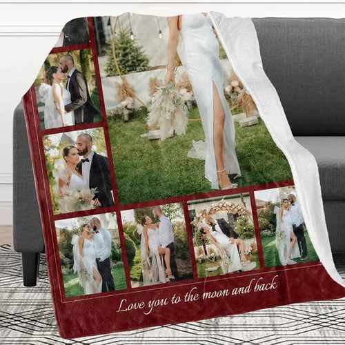 Vista 23 de Manta personalizada con imagen, mantas personalizadas para adultos y niños, manta de fotos personalizable, mantas personalizadas como regalo