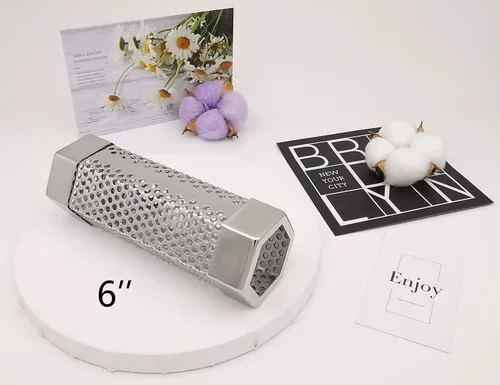 Vista 5 de Caja de tubo de humo para parrilla de pellets, tubo generador de ahumador frío de acero inoxidable 304, 2.5 horas de ahumado en caliente o frío