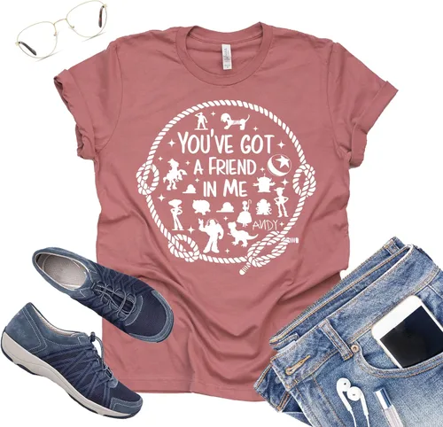 Vista 3 de You've Got A Friend in Me - Camiseta de manga corta para mujeres y hombres, camiseta unisex con estampado de letras divertidas