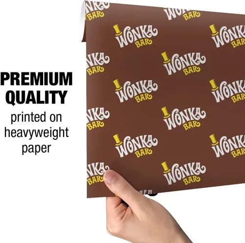 Vista 5 de Willy Wonka and the Chocolate Factory Wonka - Envoltura de regalo con logotipo de bar Wonka