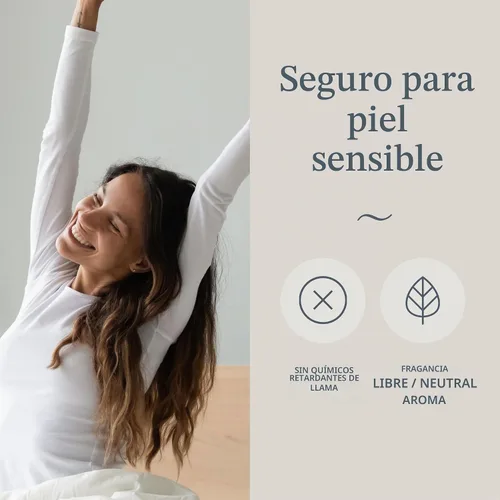 Vista 6 de Sábana ajustable GroundLuxe de fibra de plata 10% orgánica Beige