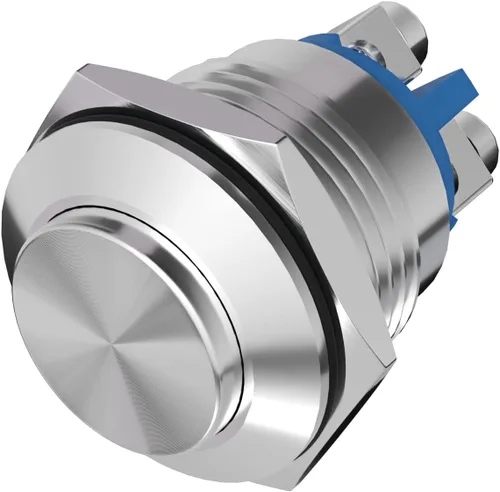 Vista 15 de APIELE Interruptor de botón momentáneo de 0.630 in, interruptor de botón momentáneo de 0.63 pulgadas, tapa redonda alta, carcasa de aluminio