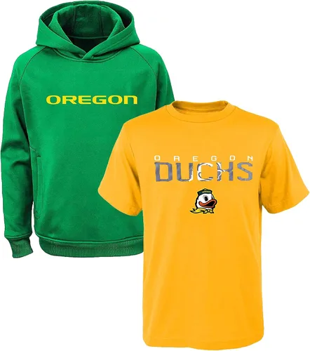 Vista 10 de NCAA Youth 8-20 - Conjunto combinado de sudadera con capucha y camiseta con logotipo primario de poliéster de rendimiento de 2