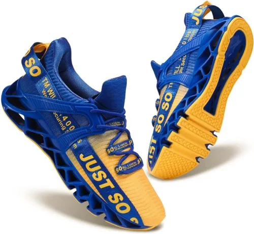 Vista 2 de UMYOGO Tenis deportivos para hombre, tenis para correr, tenis de moda