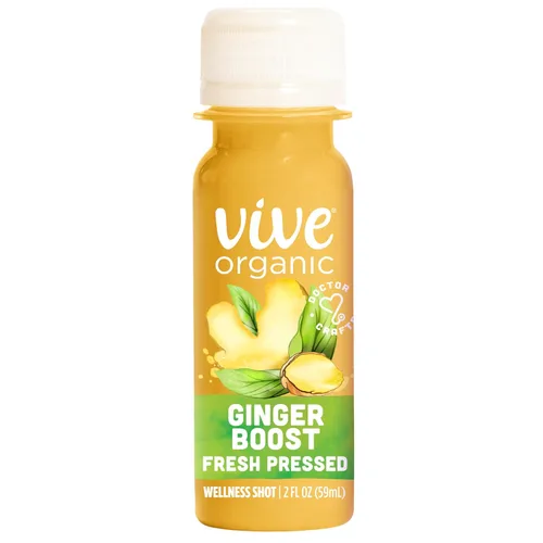Vista 8 de Vive Organic Inmune Support Ginger Shot, raíz de jengibre prensada en frío y jugo orgánico, sin gluten, vegano, refuerzo de la inmunidad, 2 onzas
