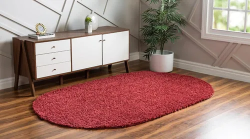 Vista 473 de Unique Loom Colección Davos Shag - Alfombra Lino