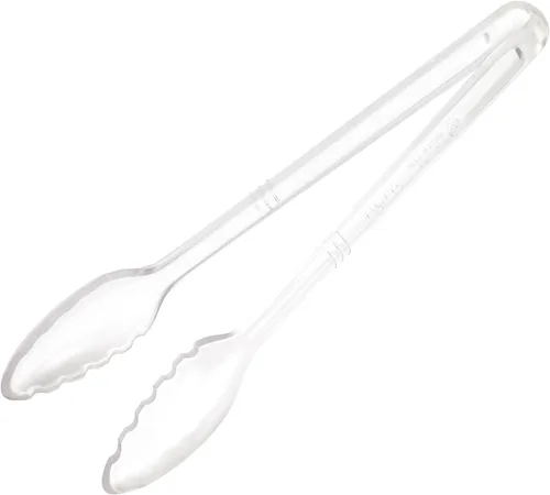 Vista 7 de Winco Pinzas para servir curvadas de grado comercial de 6 pulgadas, color negro