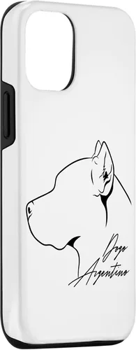 Vista 3 de iPhone 15 Funny proud Dogo Argentino perfil perro mamá perro caso