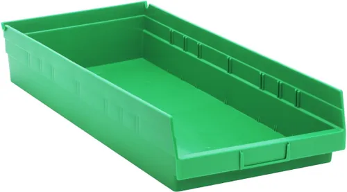 Vista 14 de Quantum qsb116bk Negro Economía Shelf Bin, 23 – 5/8" X 11 – 1/8" x 4" Tamaño (Pack de 6)