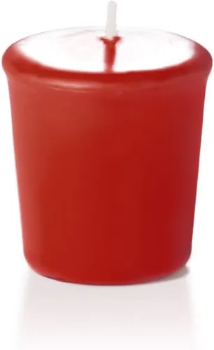 Vista 4 de Yummi - Velas votivas sin aroma, 15 horas de combustión, color blanco. 9 por paquete